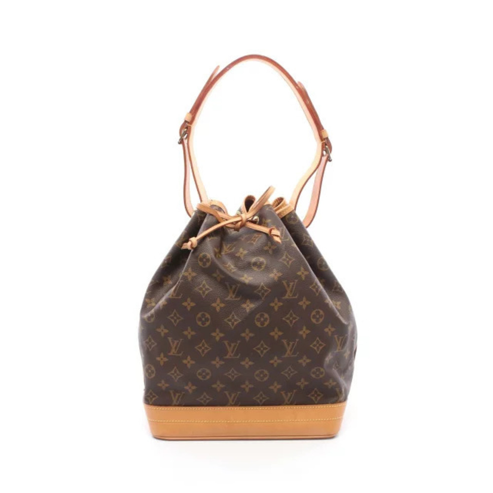 Louis Vuitton Noe Shoulder Bag Canvas Leather Monogram Brown